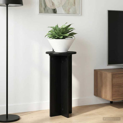 vidaXL Plant Stand 2 pcs Black 29.5 x 29.5 x 60 cm Engineered Wood