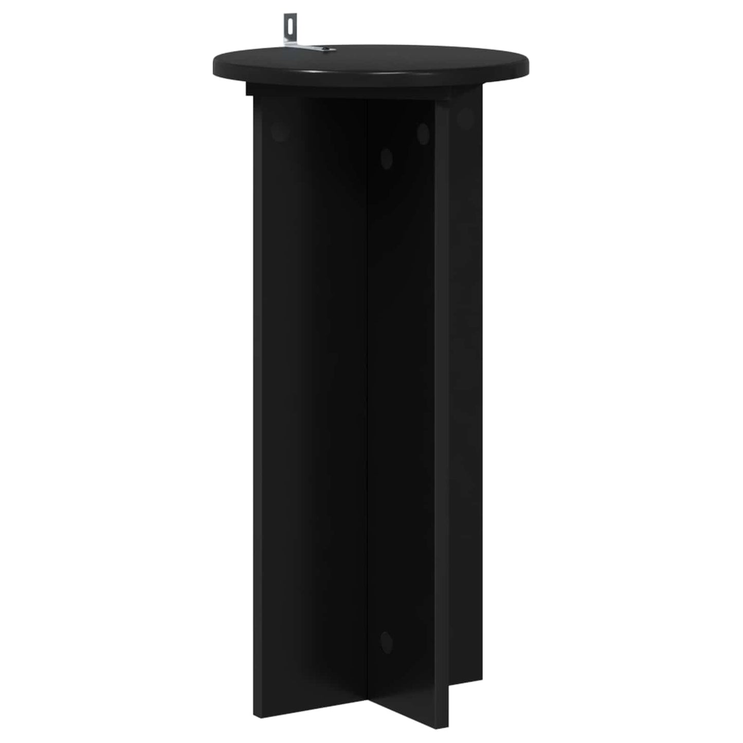 vidaXL Plant Stand 2 pcs Black 29.5 x 29.5 x 60 cm Engineered Wood