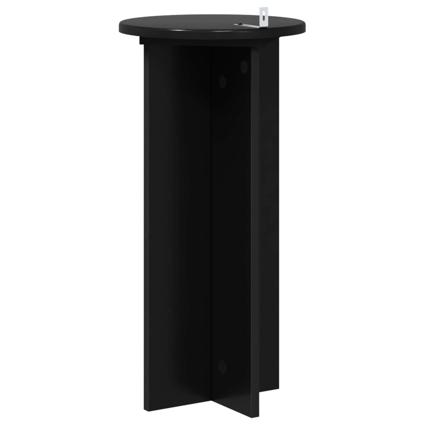 vidaXL Plant Stand 2 pcs Black 29.5 x 29.5 x 60 cm Engineered Wood