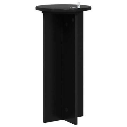 vidaXL Plant Stand 2 pcs Black 29.5 x 29.5 x 60 cm Engineered Wood