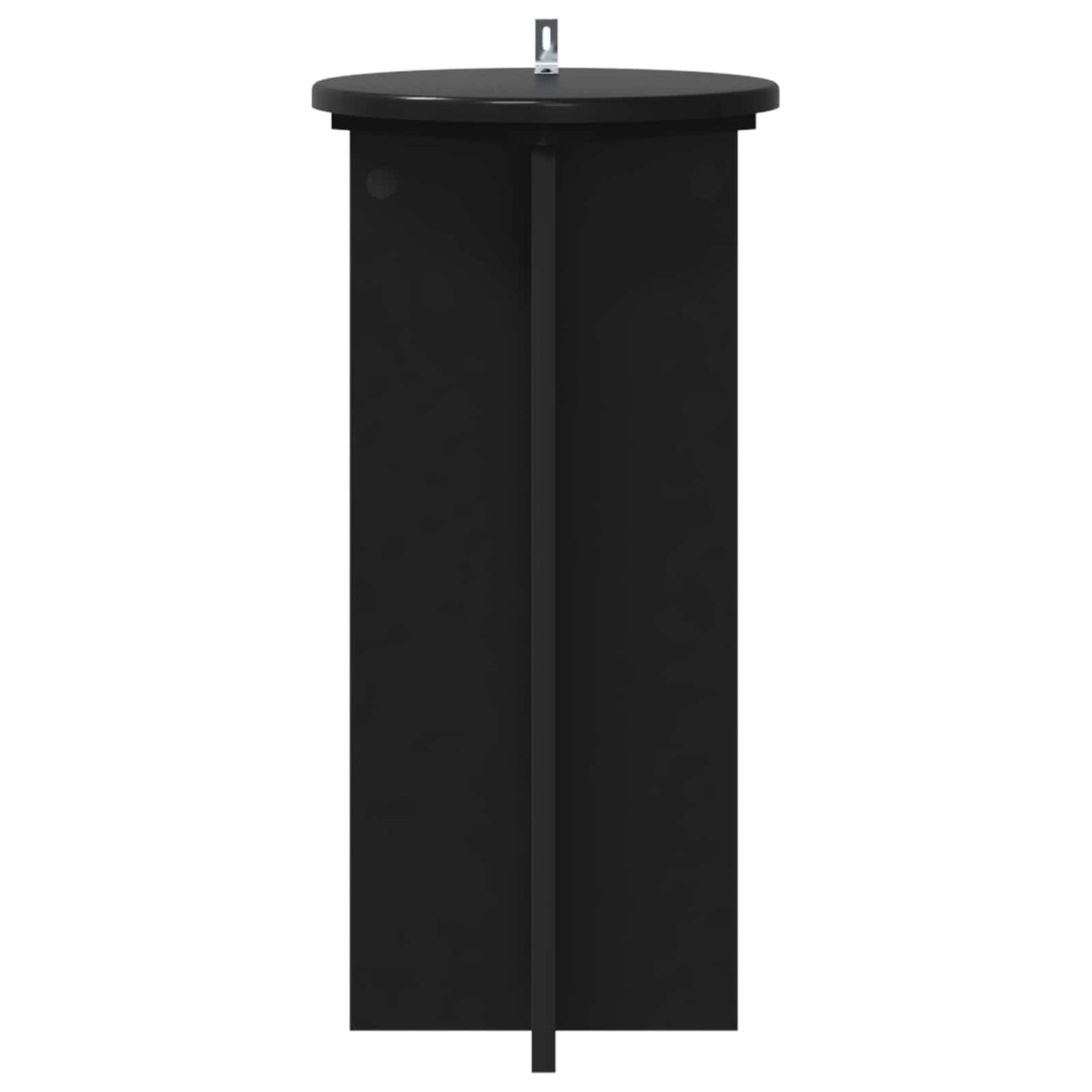 vidaXL Plant Stand 2 pcs Black 29.5 x 29.5 x 60 cm Engineered Wood