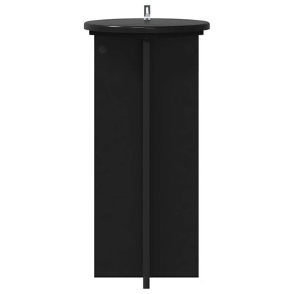 vidaXL Plant Stand 2 pcs Black 29.5 x 29.5 x 60 cm Engineered Wood