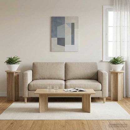 vidaXL Plant Stand 2 pcs Sonoma Oak 29.5 x 29.5 x 60 cm