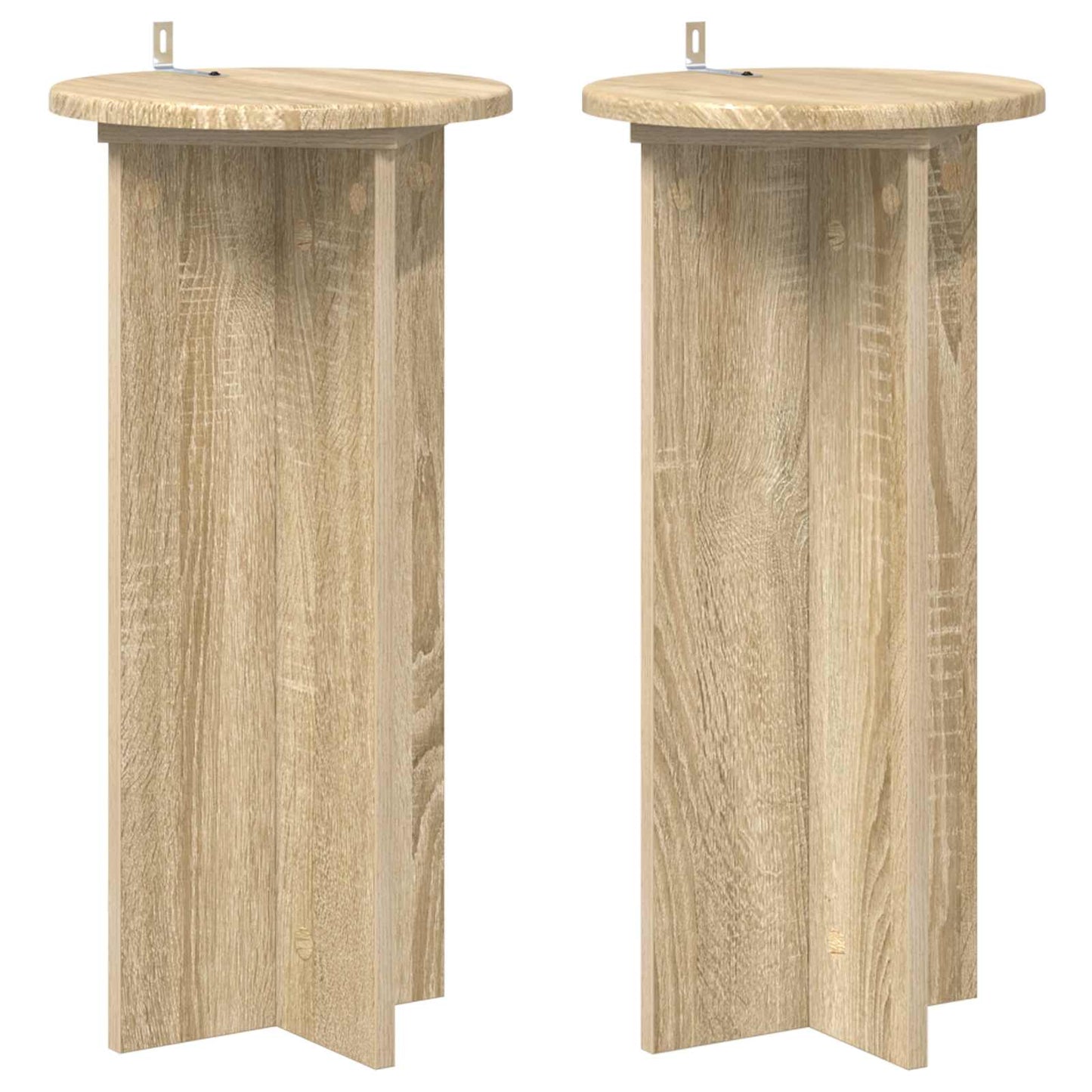 vidaXL Plant Stand 2 pcs Sonoma Oak 29.5 x 29.5 x 60 cm