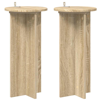 vidaXL Plant Stand 2 pcs Sonoma Oak 29.5 x 29.5 x 60 cm