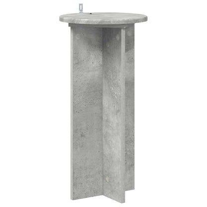 vidaXL Plant Stand 2 pcs Concrete Grey 29.5 x 29.5 x 60 cm