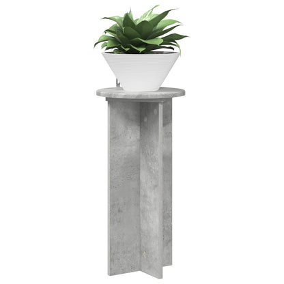 vidaXL Plant Stand 2 pcs Concrete Grey 29.5 x 29.5 x 60 cm