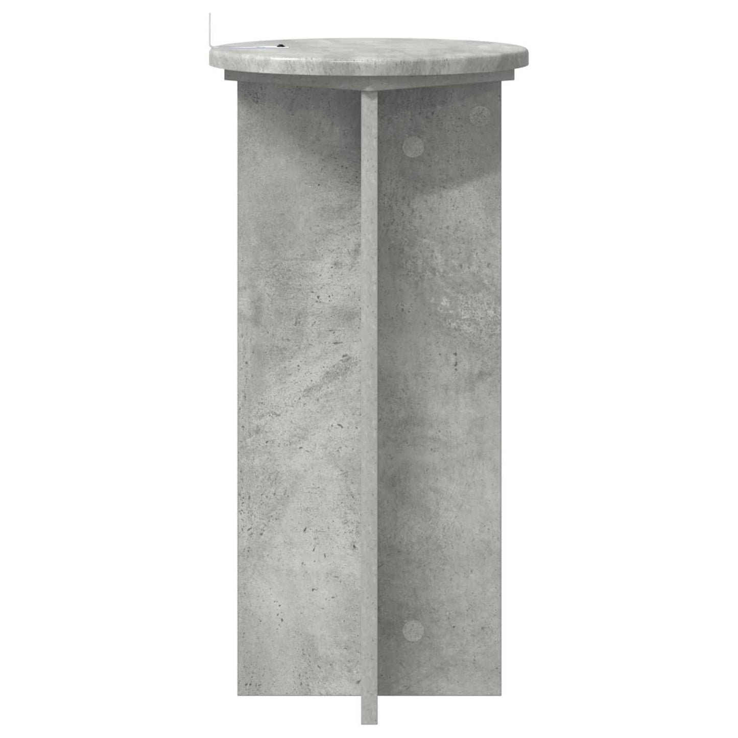 vidaXL Plant Stand 2 pcs Concrete Grey 29.5 x 29.5 x 60 cm
