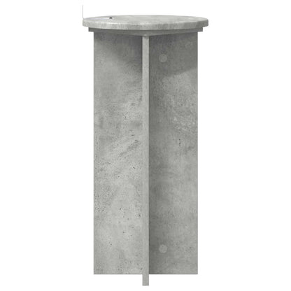 vidaXL Plant Stand 2 pcs Concrete Grey 29.5 x 29.5 x 60 cm