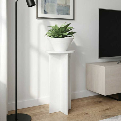 vidaXL Plant Stand 2 pcs High Gloss White 29.5 x 29.5 x 60 cm