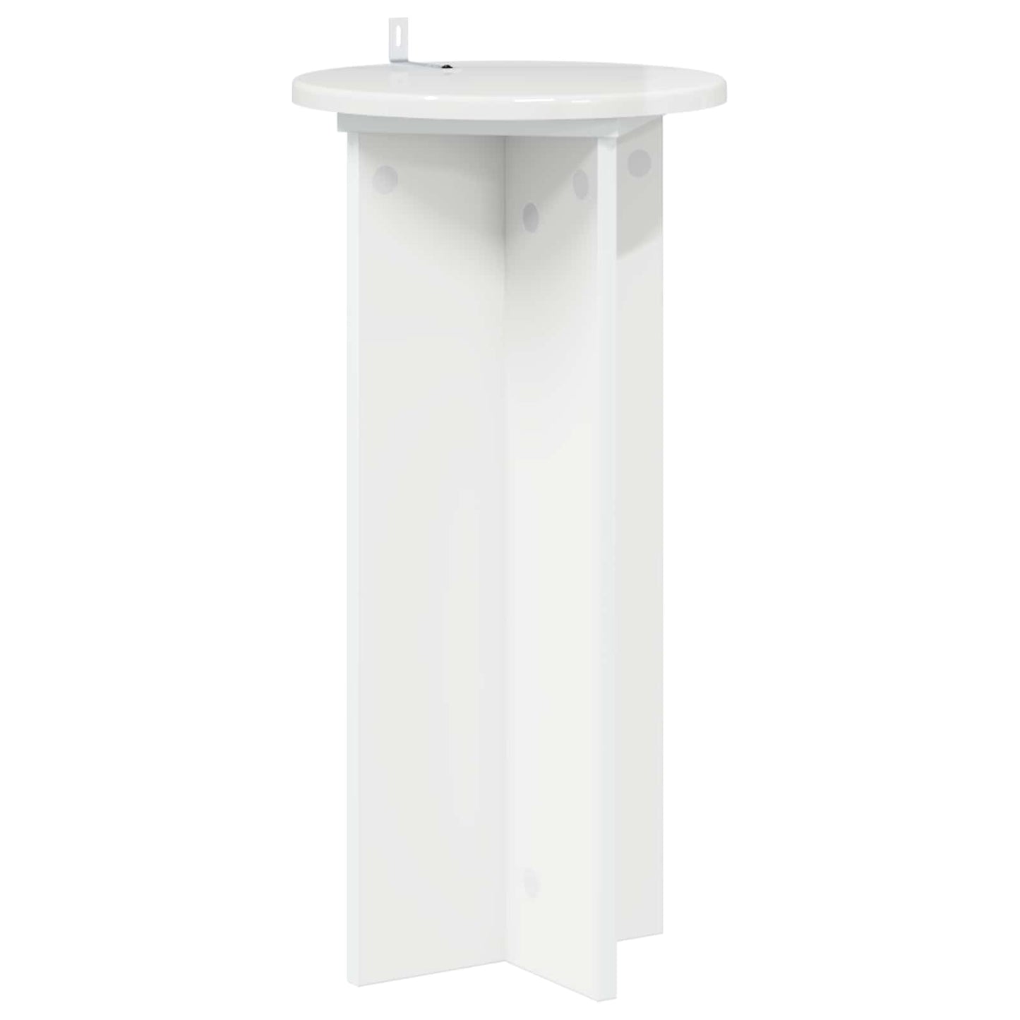 vidaXL Plant Stand 2 pcs High Gloss White 29.5 x 29.5 x 60 cm