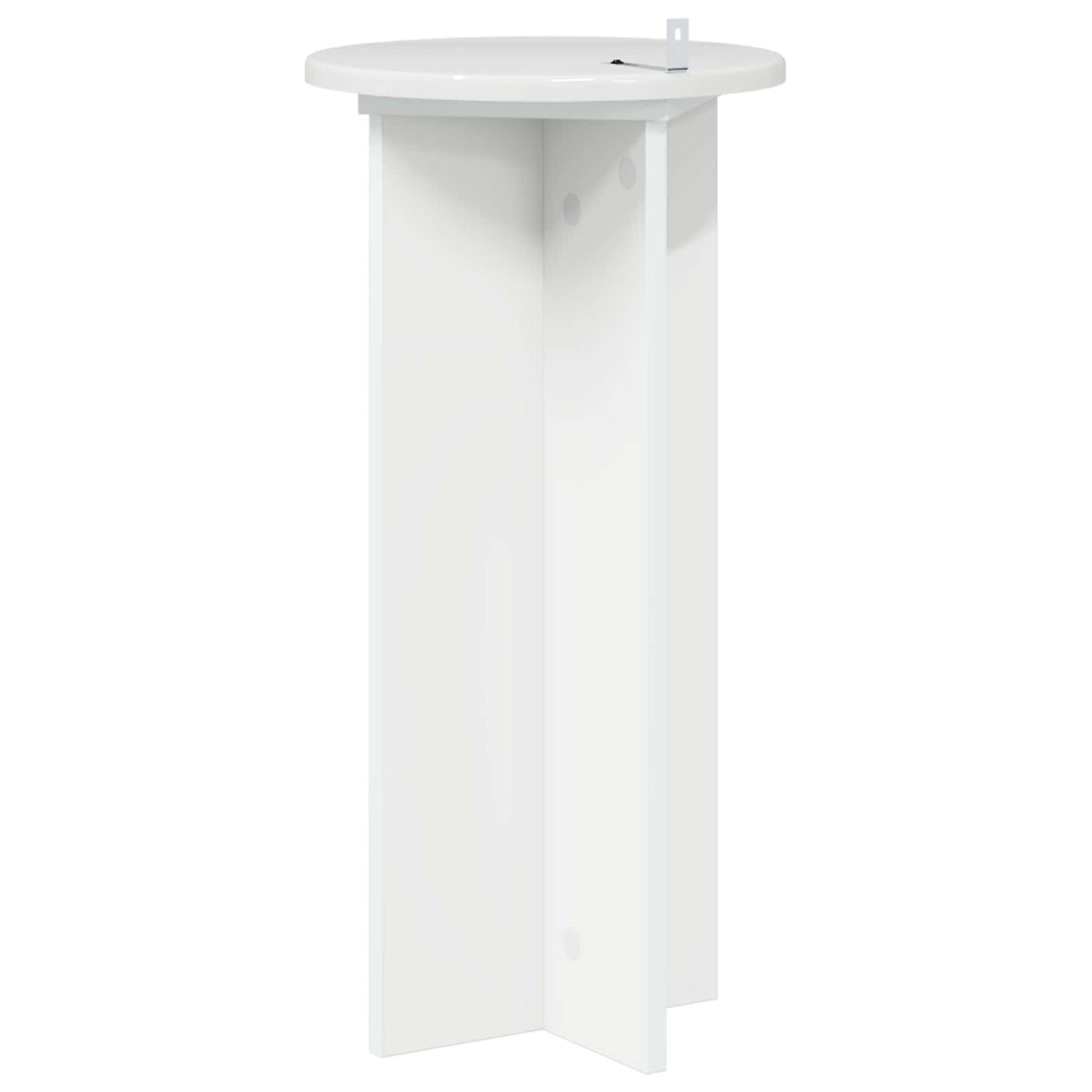 vidaXL Plant Stand 2 pcs High Gloss White 29.5 x 29.5 x 60 cm