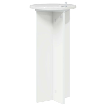 vidaXL Plant Stand 2 pcs High Gloss White 29.5 x 29.5 x 60 cm