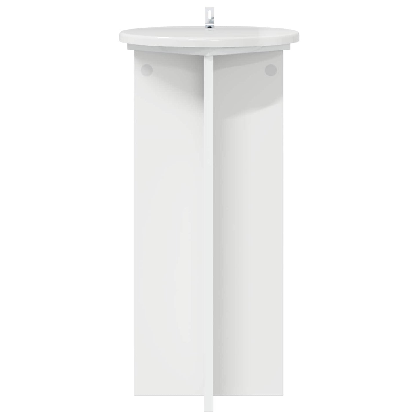 vidaXL Plant Stand 2 pcs High Gloss White 29.5 x 29.5 x 60 cm