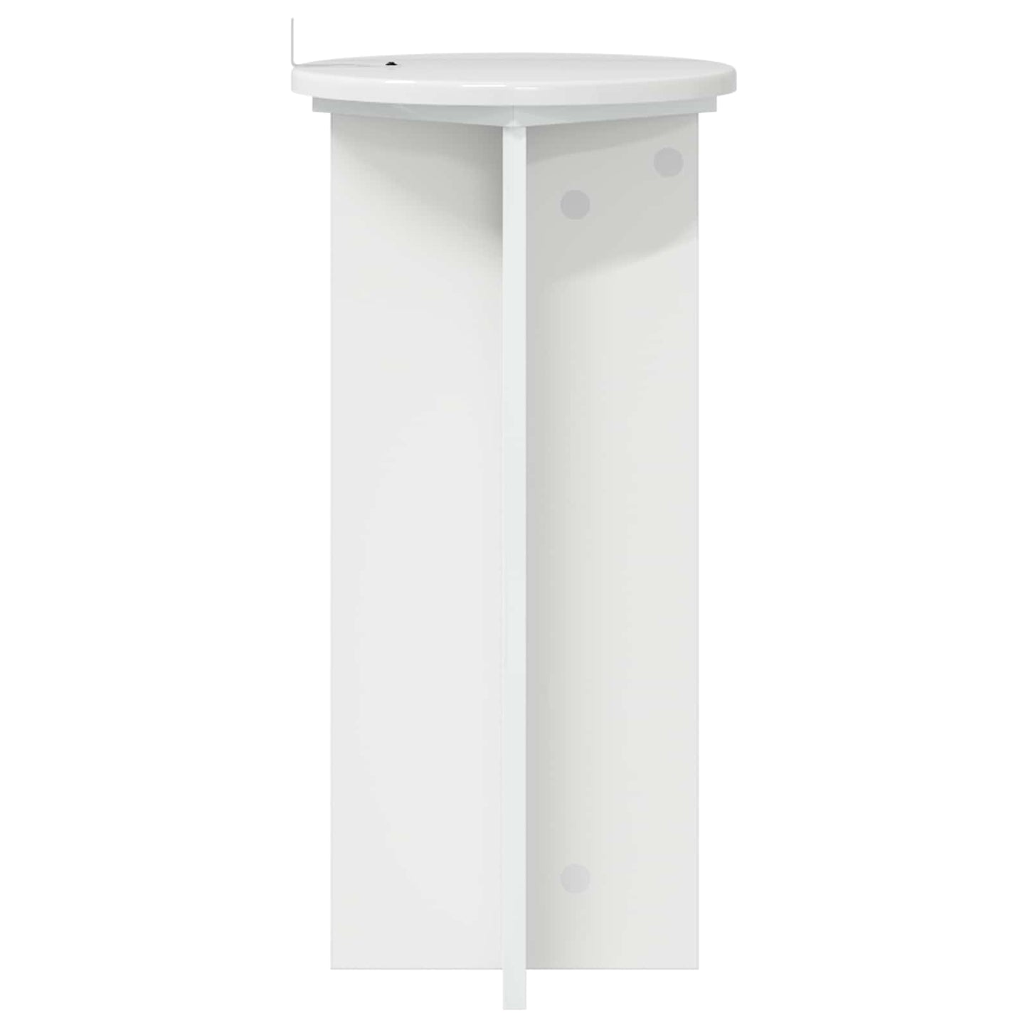 vidaXL Plant Stand 2 pcs High Gloss White 29.5 x 29.5 x 60 cm