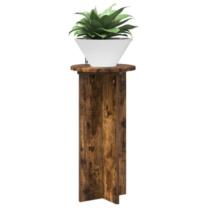 vidaXL Plant Stand 2 pcs Smoked Oak 29.5 x 29.5 x 60 cm