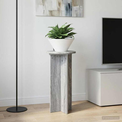 vidaXL Plant Stand 2 pcs Grey Sonoma 29.5 x 29.5 x 60 cm