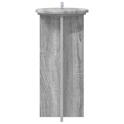 vidaXL Plant Stand 2 pcs Grey Sonoma 29.5 x 29.5 x 60 cm