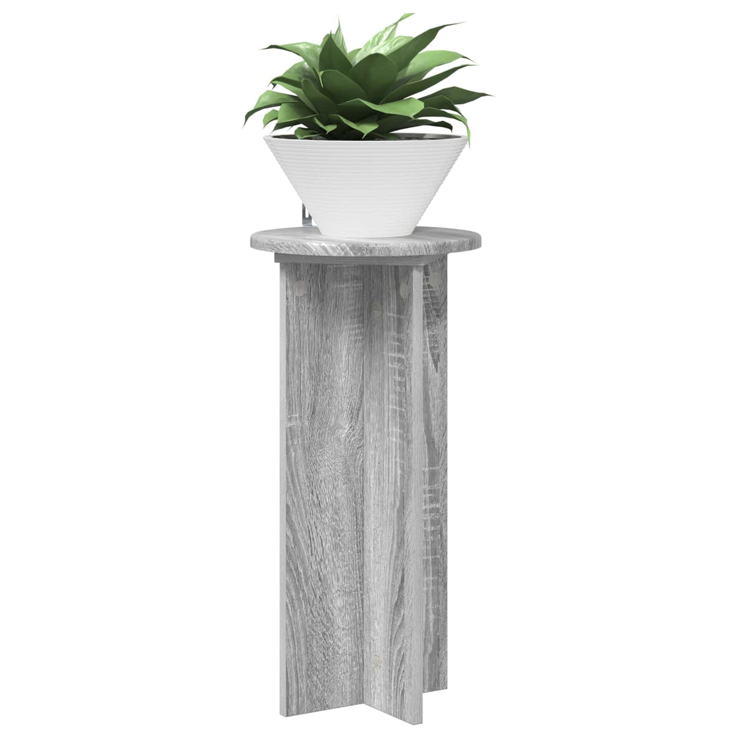 vidaXL Plant Stand 2 pcs Grey Sonoma 29.5 x 29.5 x 60 cm