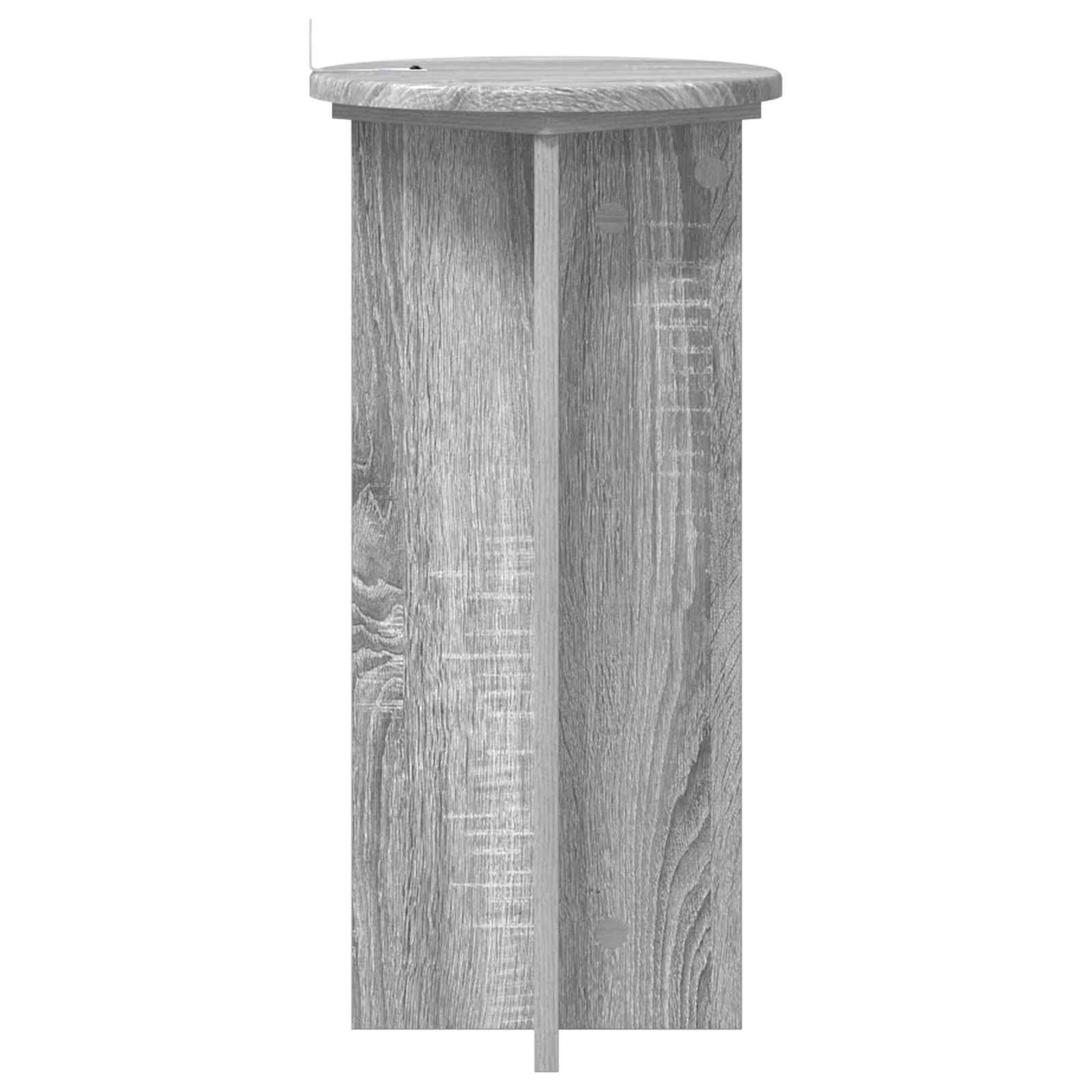 vidaXL Plant Stand 2 pcs Grey Sonoma 29.5 x 29.5 x 60 cm
