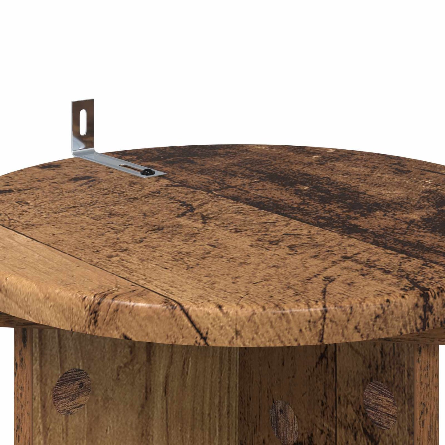 vidaXL Plant Stand 2 pcs Old Wood 29.5 x 29.5 x 60 cm Engineered Wood