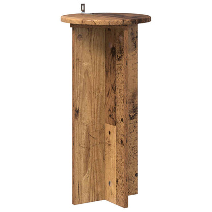 vidaXL Plant Stand 2 pcs Old Wood 29.5 x 29.5 x 60 cm Engineered Wood