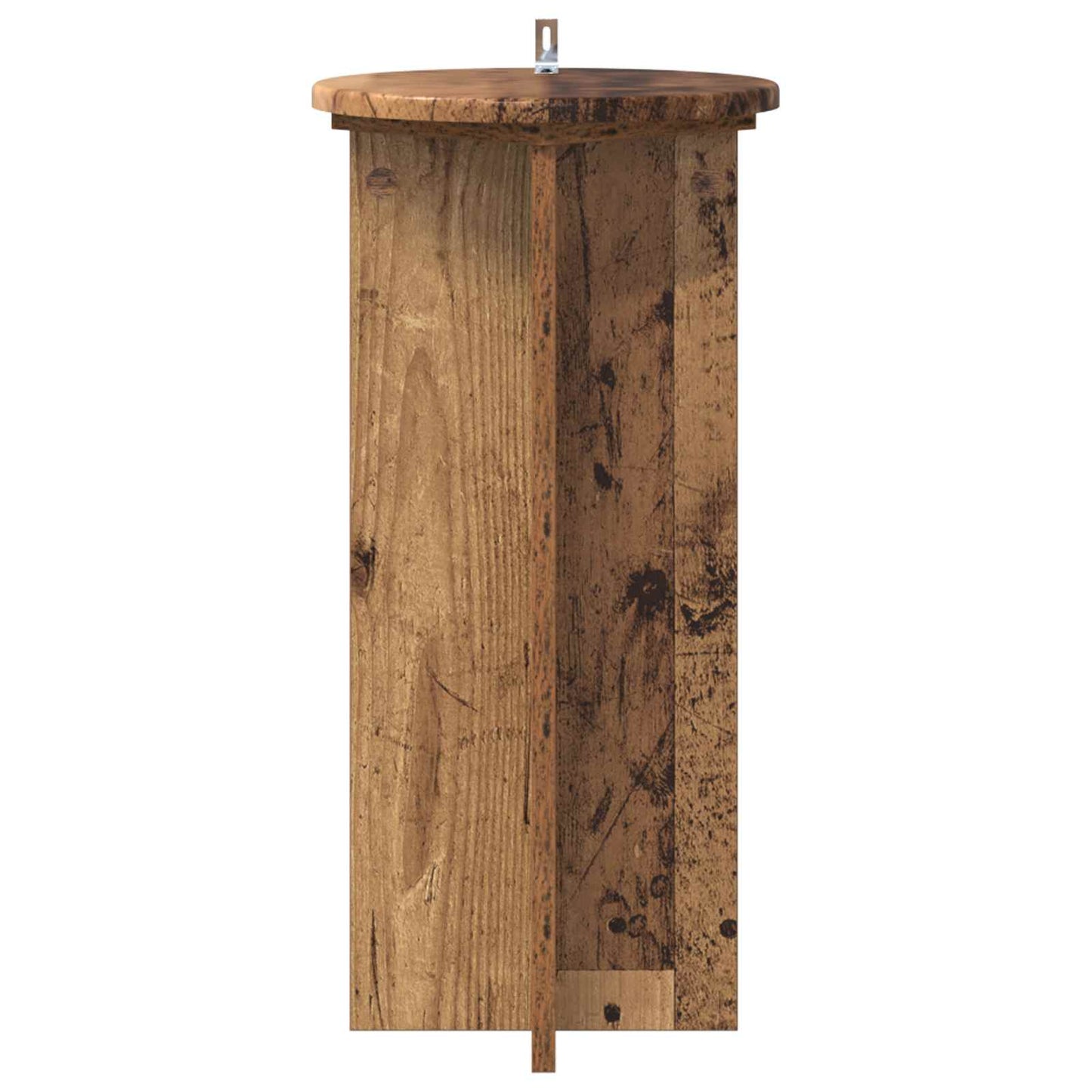 vidaXL Plant Stand 2 pcs Old Wood 29.5 x 29.5 x 60 cm Engineered Wood