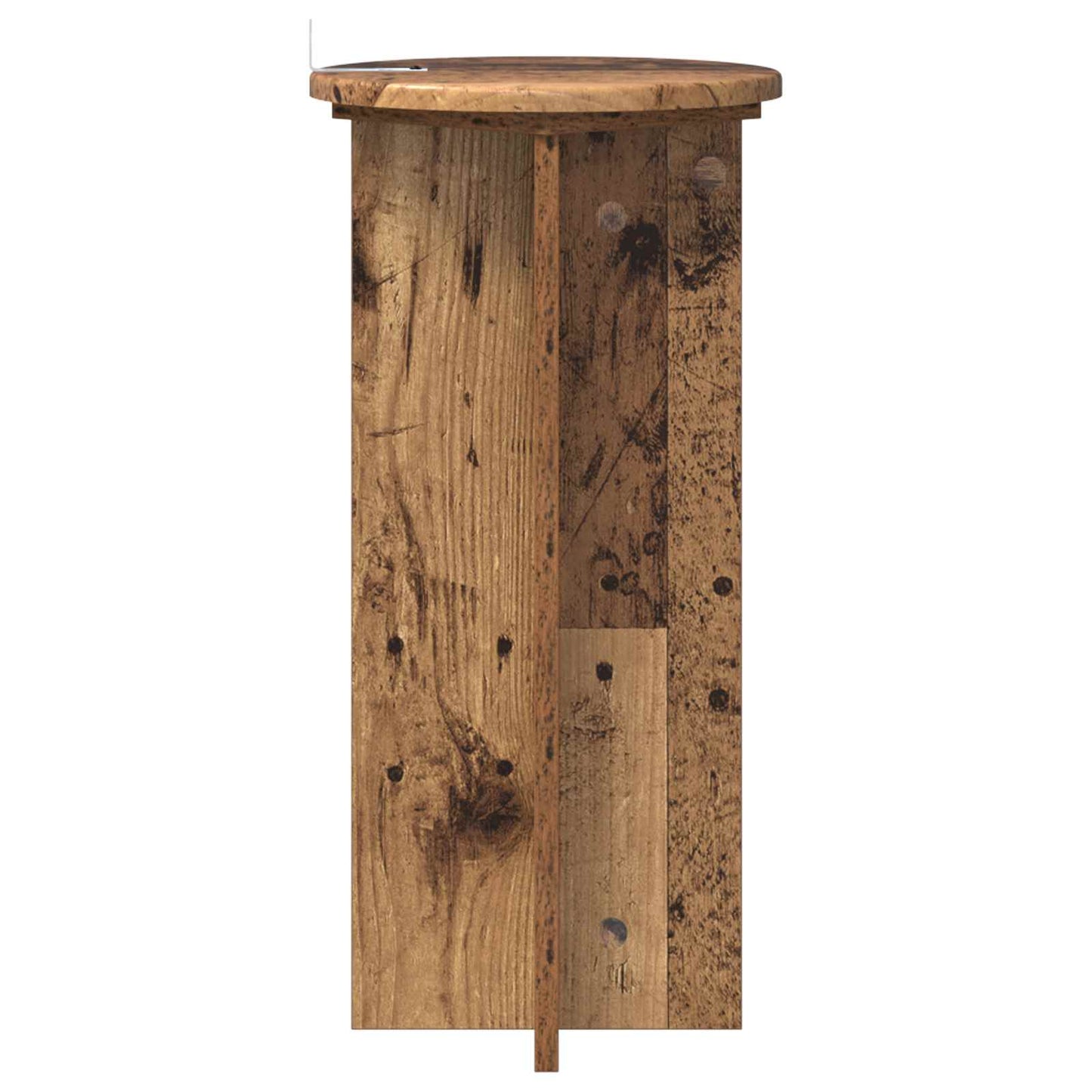 vidaXL Plant Stand 2 pcs Old Wood 29.5 x 29.5 x 60 cm Engineered Wood