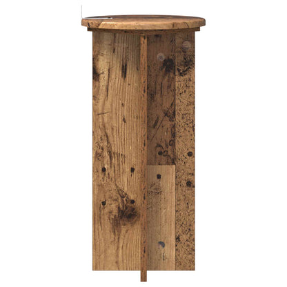 vidaXL Plant Stand 2 pcs Old Wood 29.5 x 29.5 x 60 cm Engineered Wood