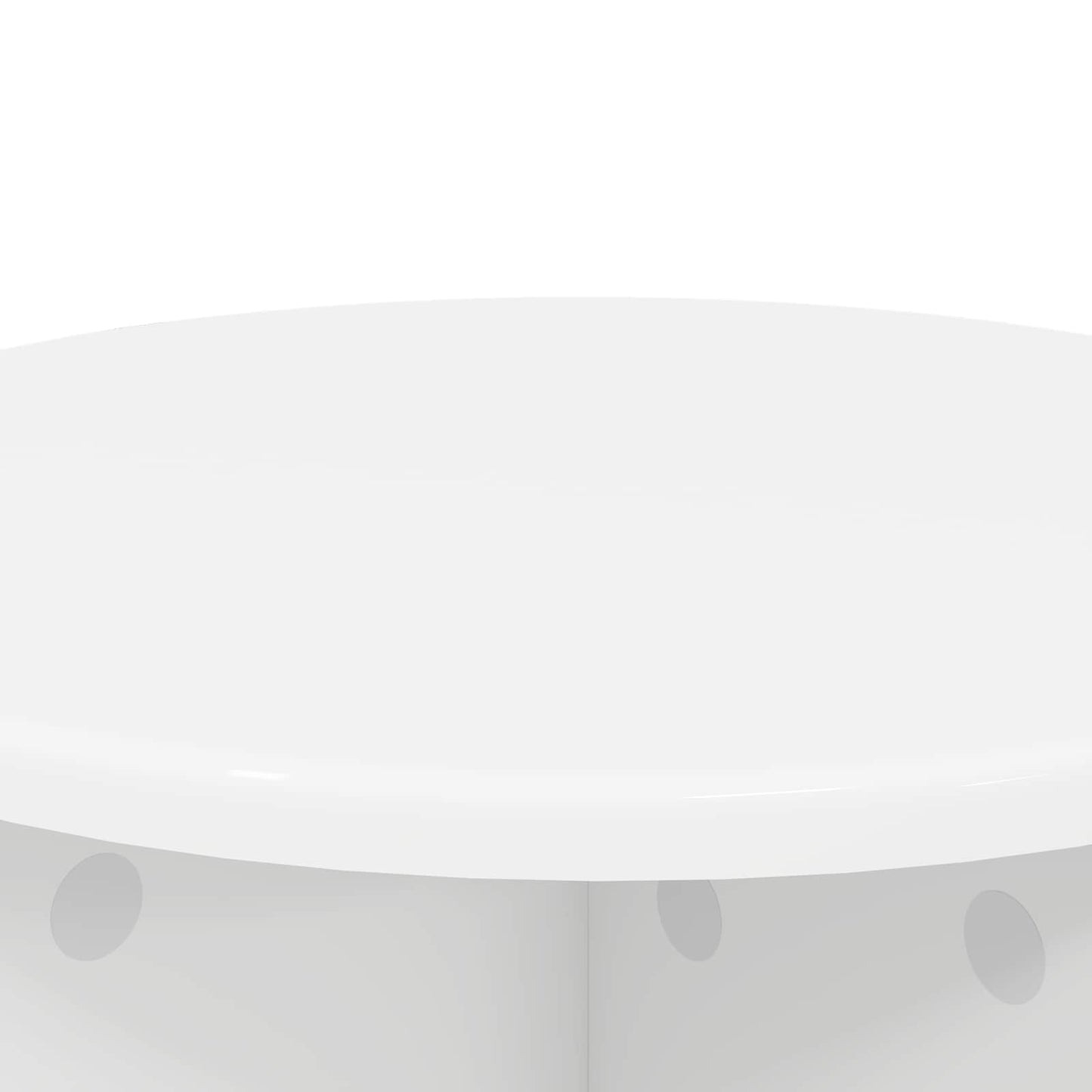 vidaXL Plant Stand 2 pcs White Ø40 x 40 cm Engineered Wood