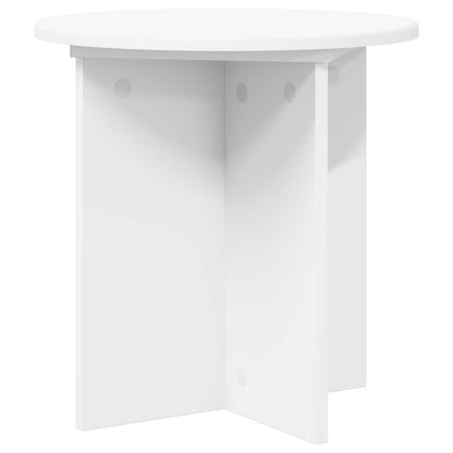 vidaXL Plant Stand 2 pcs White Ø40 x 40 cm Engineered Wood