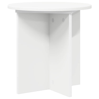 vidaXL Plant Stand 2 pcs White Ø40 x 40 cm Engineered Wood