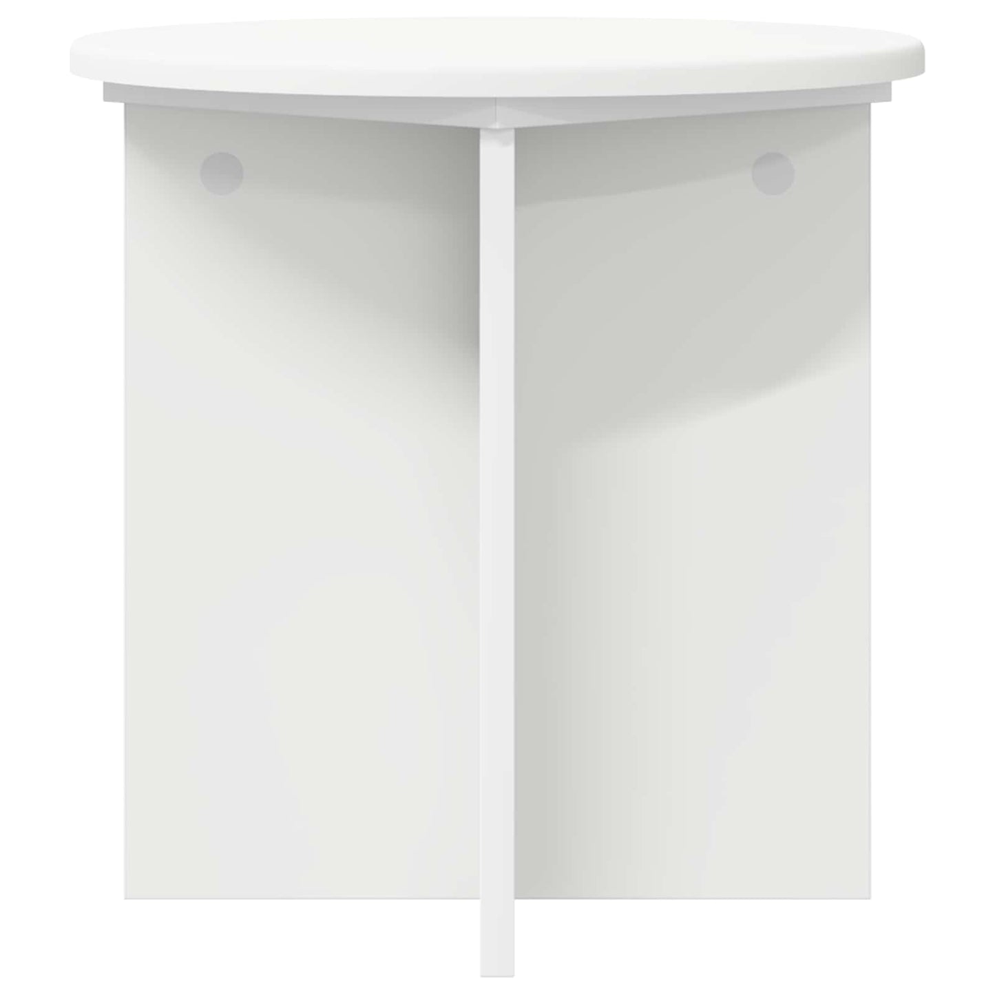 vidaXL Plant Stand 2 pcs White Ø40 x 40 cm Engineered Wood