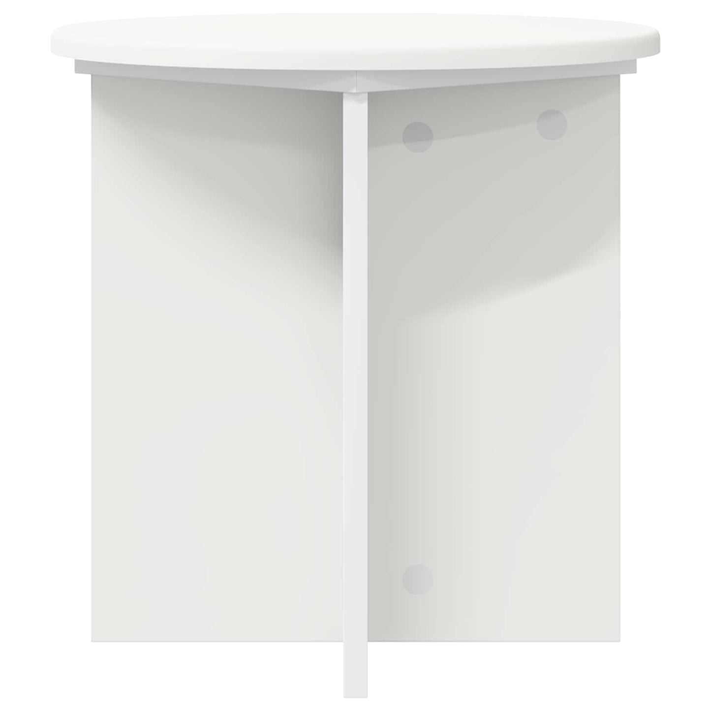 vidaXL Plant Stand 2 pcs White Ø40 x 40 cm Engineered Wood