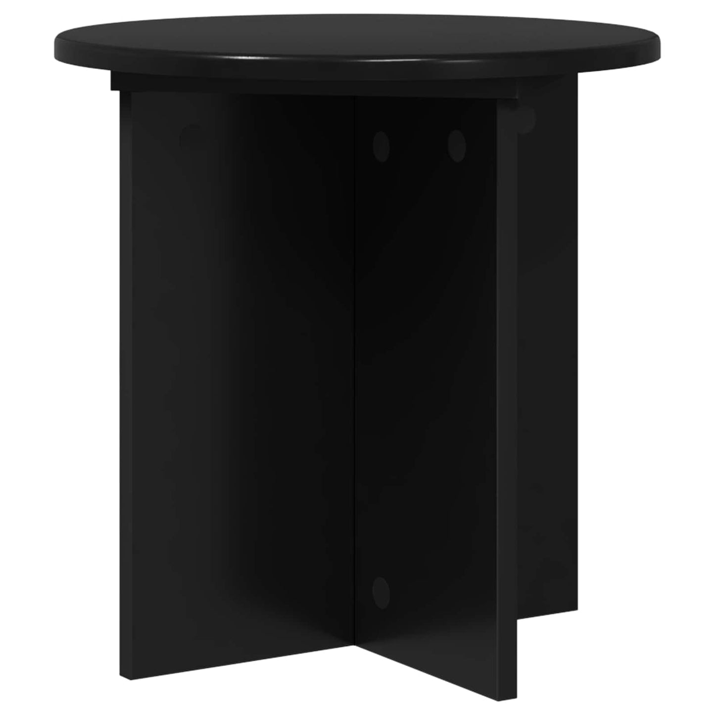 vidaXL Plant Stand 2 pcs Black 40 x 40 x 40 cm Engineered Wood