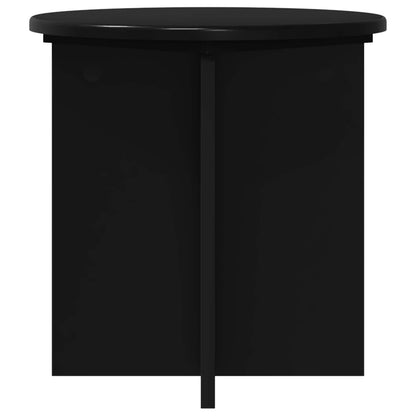 vidaXL Plant Stand 2 pcs Black 40 x 40 x 40 cm Engineered Wood