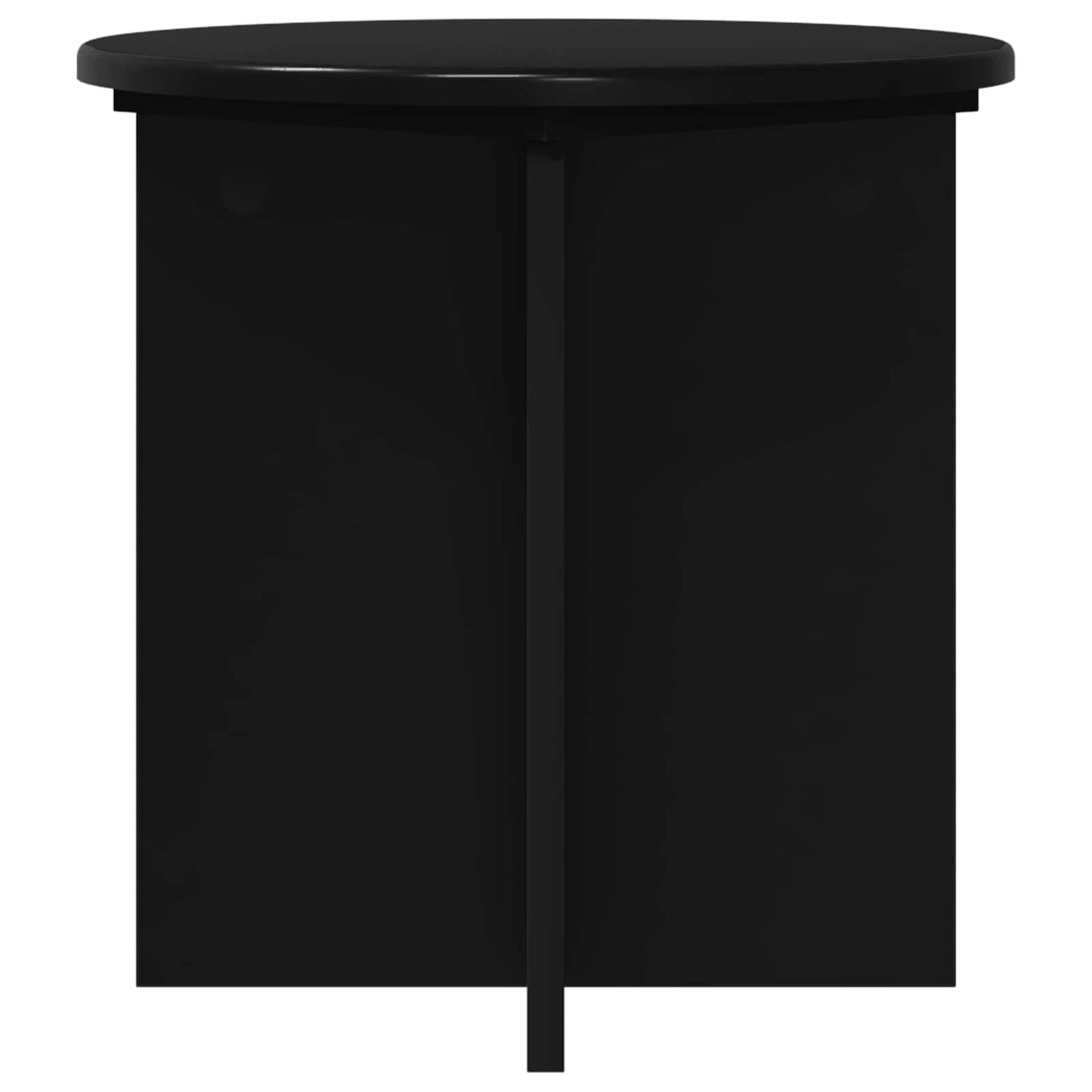 vidaXL Plant Stand 2 pcs Black 40 x 40 x 40 cm Engineered Wood