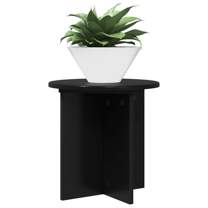 vidaXL Plant Stand 2 pcs Black 40 x 40 x 40 cm Engineered Wood