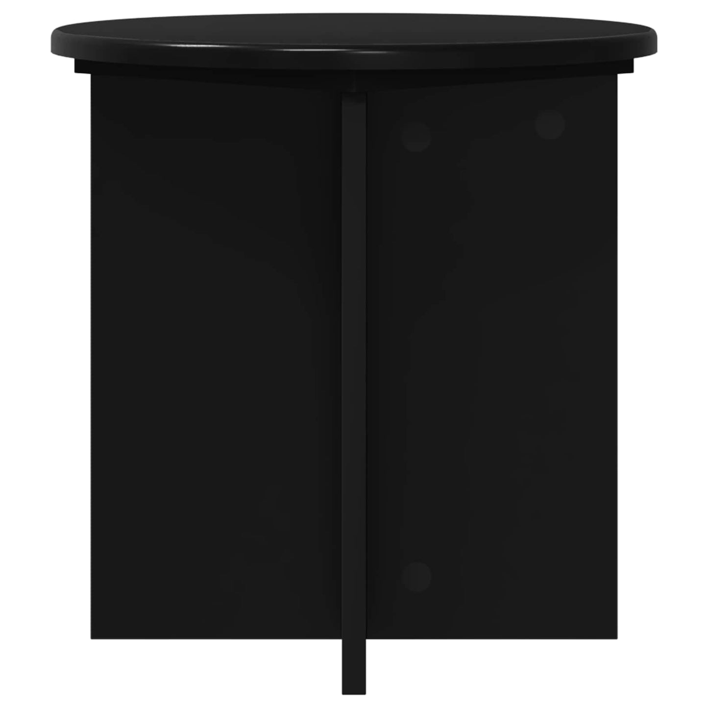 vidaXL Plant Stand 2 pcs Black 40 x 40 x 40 cm Engineered Wood