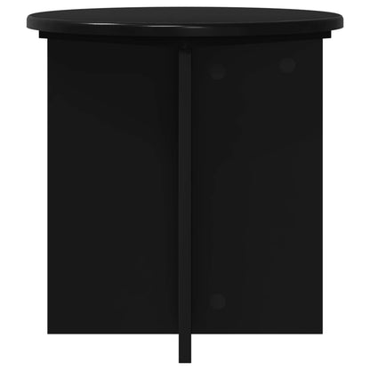 vidaXL Plant Stand 2 pcs Black 40 x 40 x 40 cm Engineered Wood