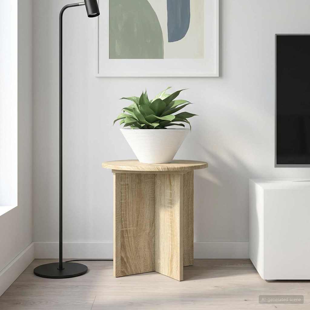 vidaXL Plant Stand 2 pcs Sonoma Oak 40 x 40 x 40 cm Engineered Wood
