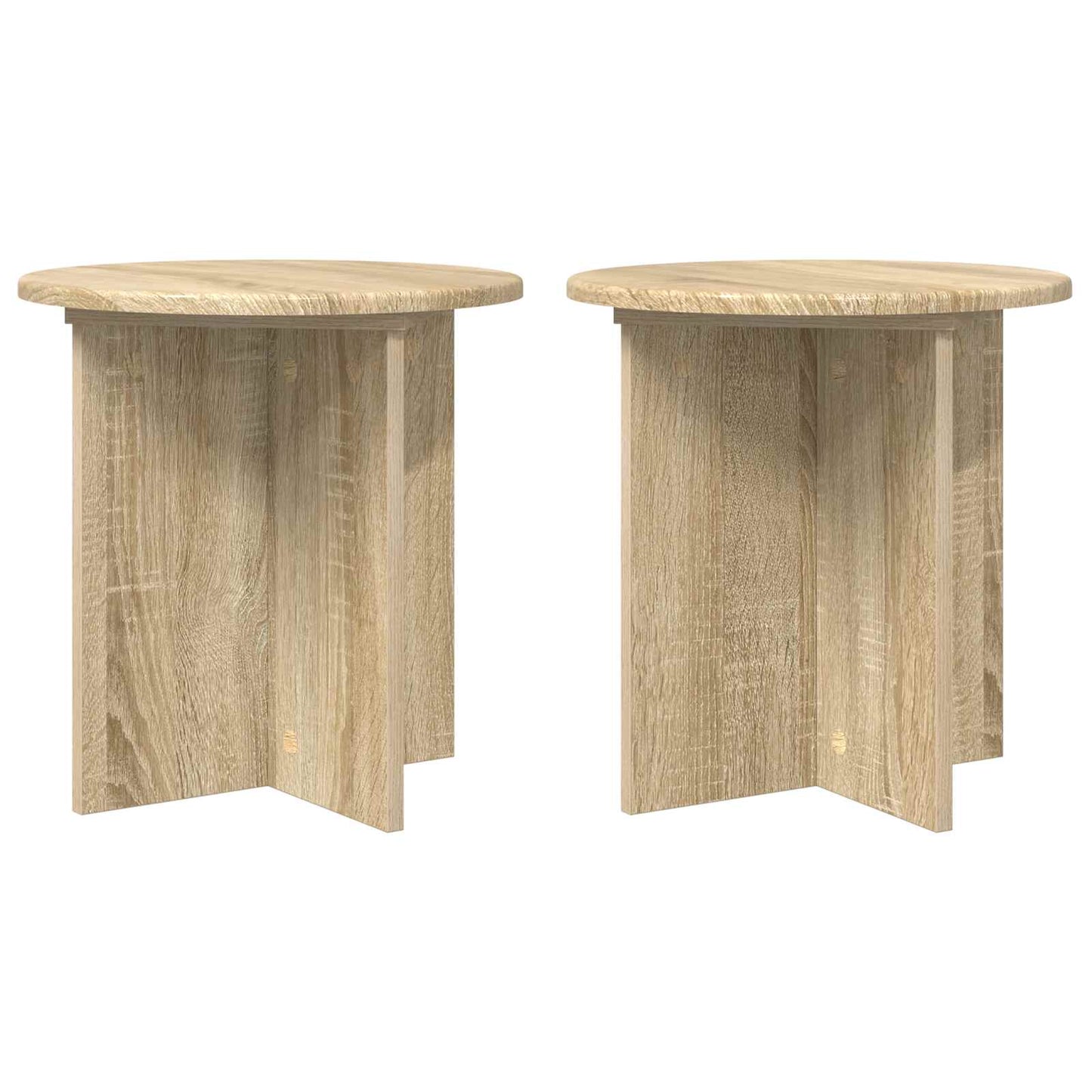 vidaXL Plant Stand 2 pcs Sonoma Oak 40 x 40 x 40 cm Engineered Wood