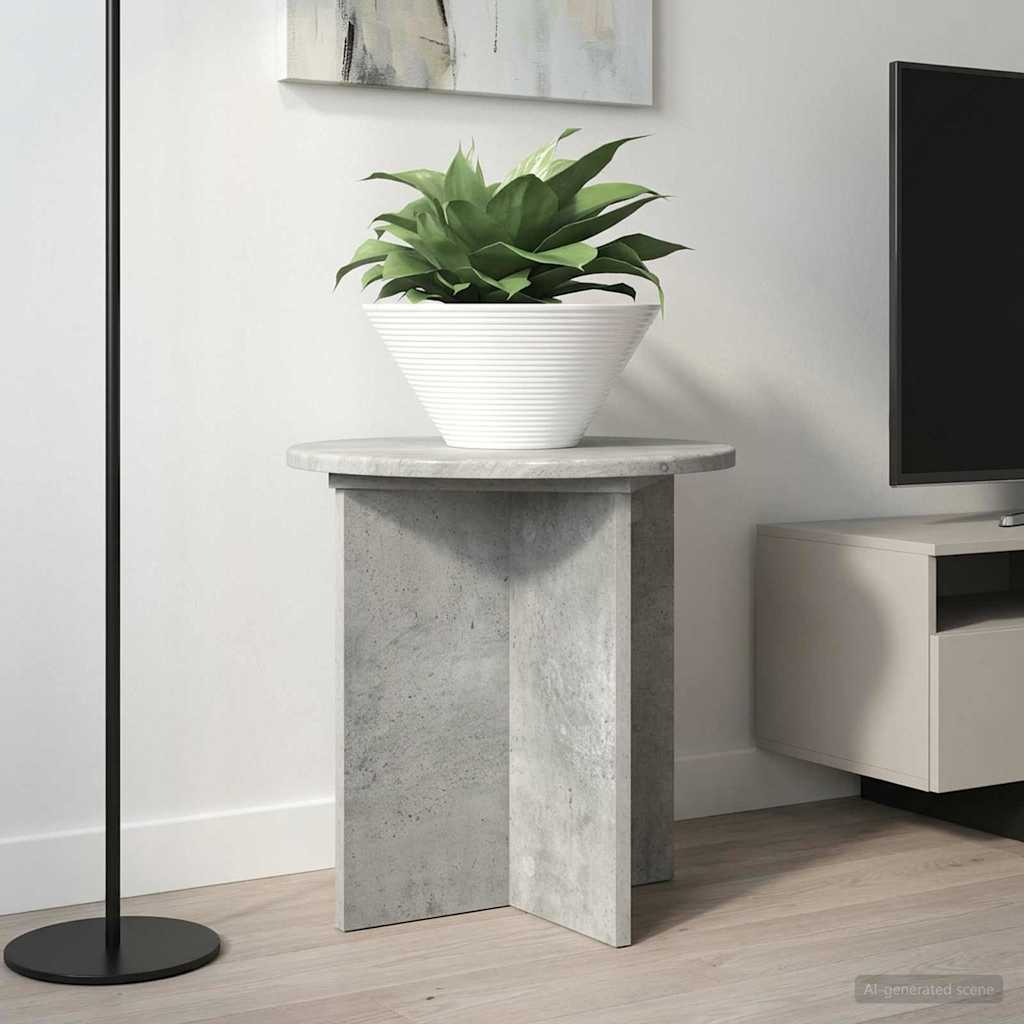 vidaXL Plant Stand 2 pcs Concrete Grey 40 x 40 x 40 cm Engineered Wood
