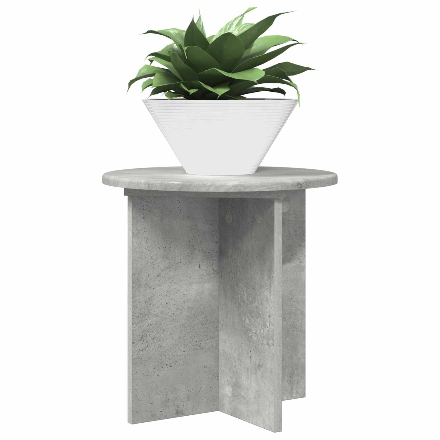 vidaXL Plant Stand 2 pcs Concrete Grey 40 x 40 x 40 cm Engineered Wood