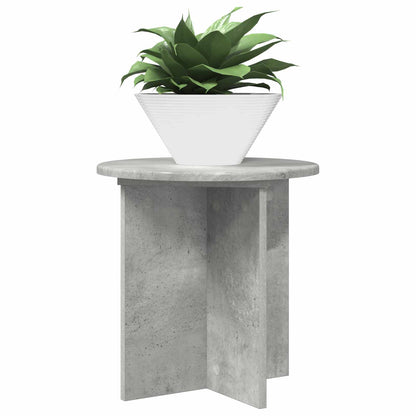 vidaXL Plant Stand 2 pcs Concrete Grey 40 x 40 x 40 cm Engineered Wood