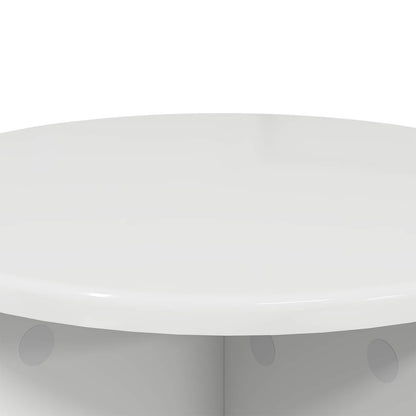 vidaXL Plant Stand 2 pcs High Gloss White 40 x 40 x 40 cm