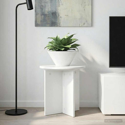 vidaXL Plant Stand 2 pcs High Gloss White 40 x 40 x 40 cm