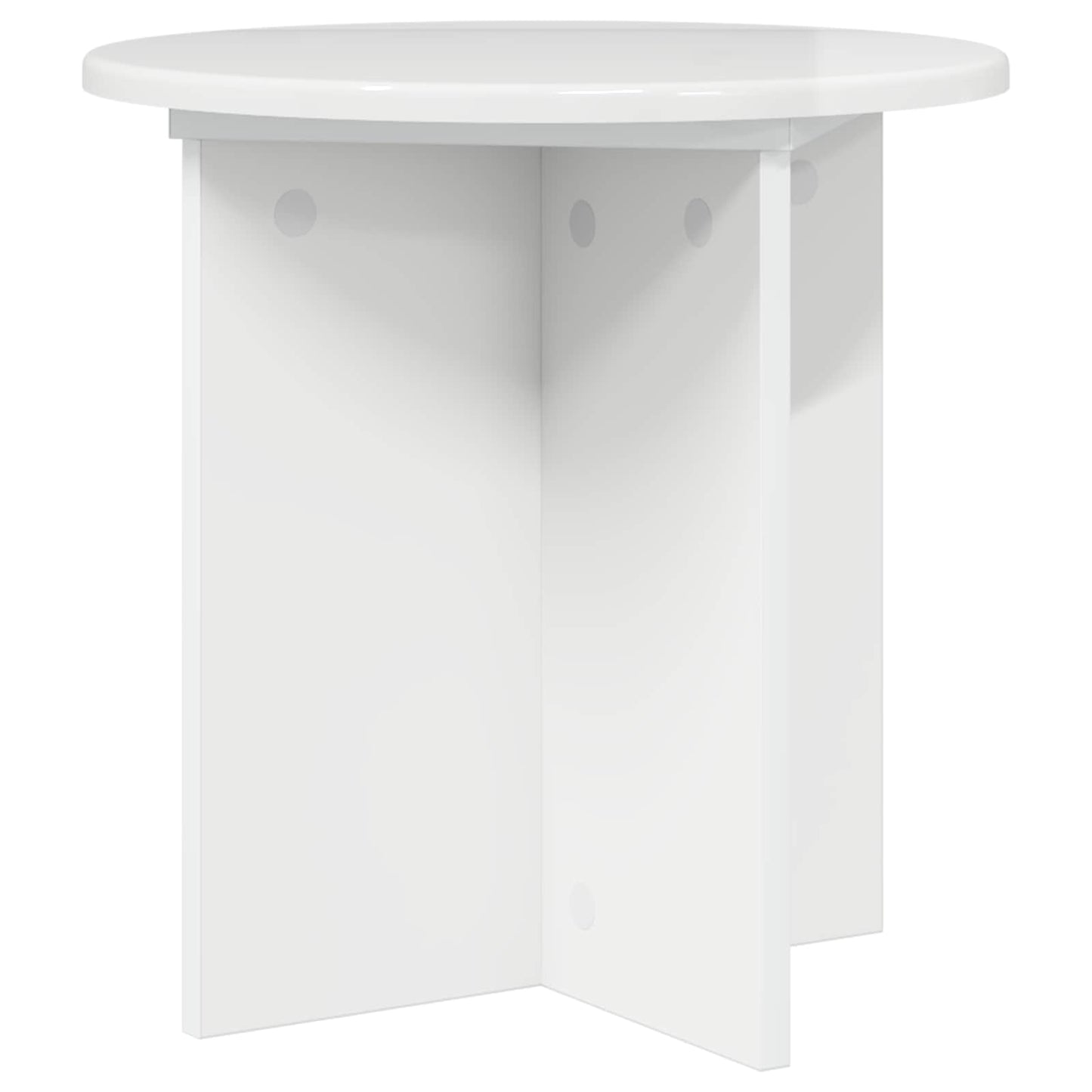 vidaXL Plant Stand 2 pcs High Gloss White 40 x 40 x 40 cm