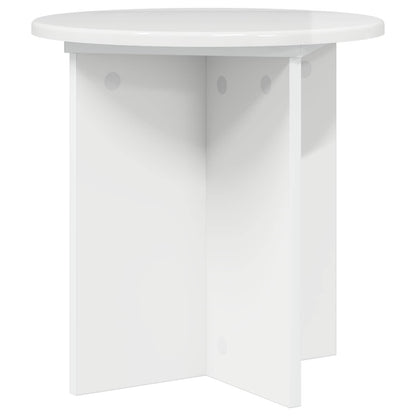 vidaXL Plant Stand 2 pcs High Gloss White 40 x 40 x 40 cm