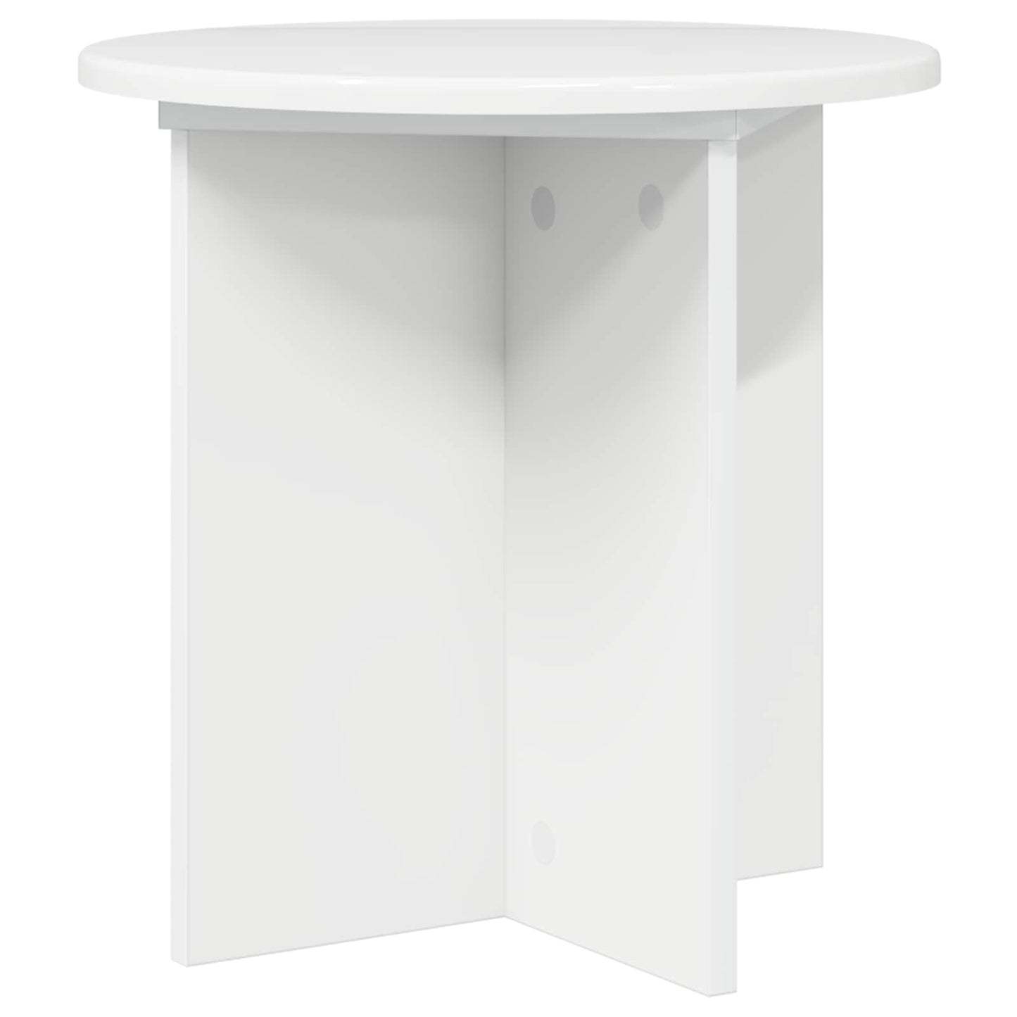 vidaXL Plant Stand 2 pcs High Gloss White 40 x 40 x 40 cm